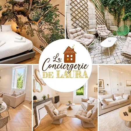 Joli T2 Centre Avec Cour, Climatisation Et Fibre Ангулем